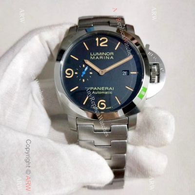 Best Chinese Replica Watches Panerai Luminor Marina Stainless Steel Orange Markers Watch - PAM 1312